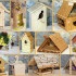 How to assemble a bird feeder and a birdhouse for the birds with their hands. 50 Photos ideas decorative design + video