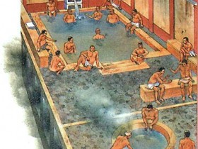 Римская баня терма - общий вид