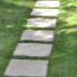 The technology of creating concrete slabs for garden paths with his hands