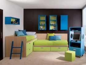 Детская комната для двоих в стиле минимализм