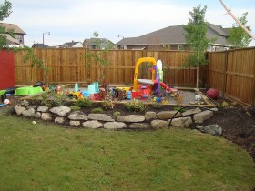 A children's Playground on the site