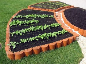 Decorative border for garden beds