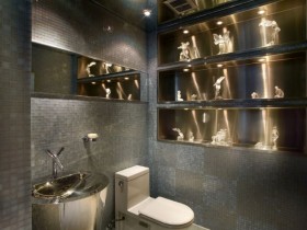 The interior design of a separate bathroom