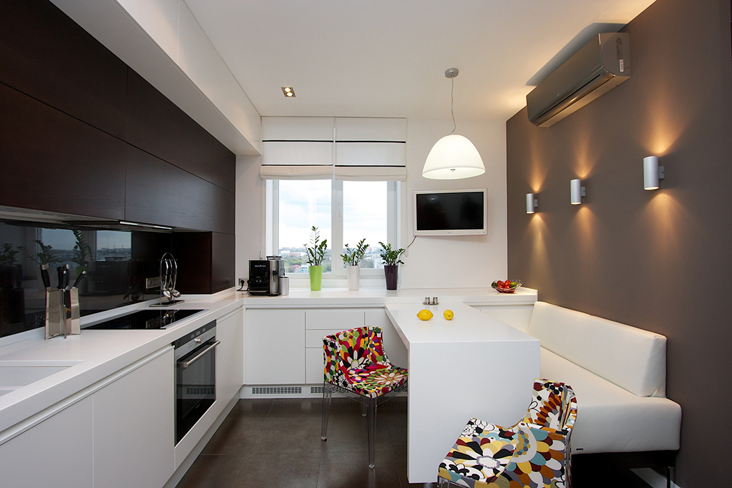 The kitchen interior design