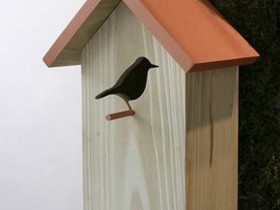 the design of the birdhouse with his own hands