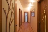 Light hallway-hallway in the apartment