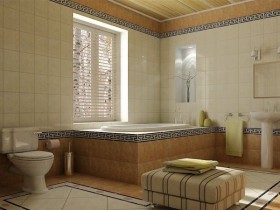 The bathroom in the Egyptian style