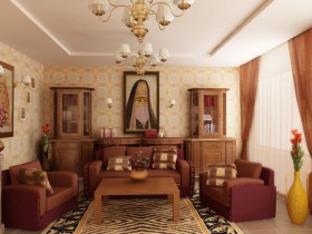 Интерьер гостиной египетского стиля
