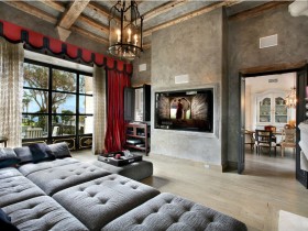 Gothic interior modern living room