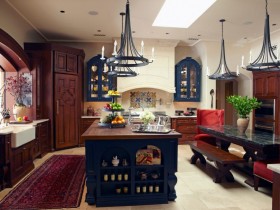 Modern kitchen in the style of Gothic