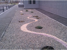 Decorative gravel for decorate the area with their hands