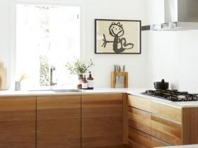 Kitchen with elements of minimalism