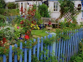 Сад в стиле кантри или сельский стиль от бабушки + 9 полезных советов с фото
