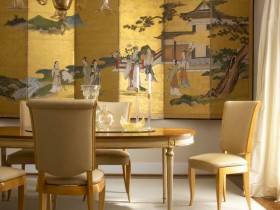 Китайська ширма в якості декору кімнати
