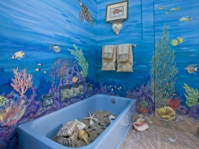 Морський стиль ванної кімнати