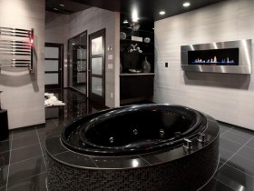 Bathroom in the style of hi-tech