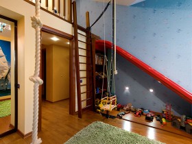 Интерьер детской комнаты в морском стиле (другой вид)
