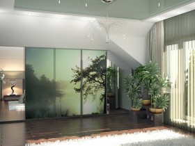 Красивый дизайн комнаты в коттедже