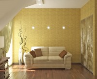 Bright sofa on background green Wallpaper in your personal Cabinet