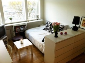 Compact bedroom