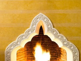 Fireplace Moroccan style