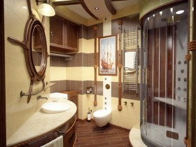 Креативный дизайн ванной комнаты