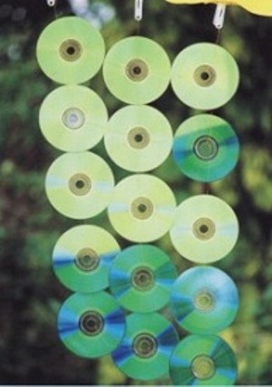 Подвеска из компакт-дисков