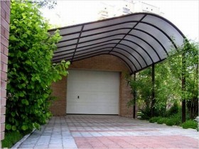 Creative form of canopy for cars