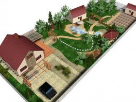 Model planning a suburban area