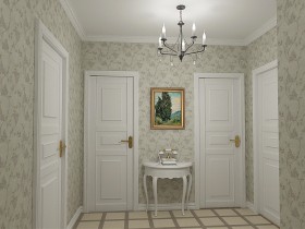 The interior hallway in the style of Provence