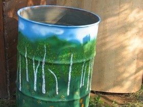 The idea of using painted barrels