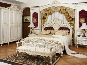 Дизайн кровати в стиле рококо