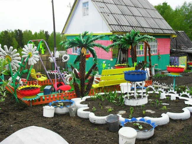 50 фото идей украшения из пластиковых бутылок сделанные