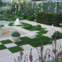 Garden in the style of hi-tech (hi-tech) comfort surrounded by modern technology