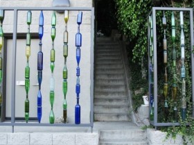 A fence from bottles