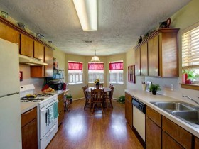 The interior design combined kitchen
