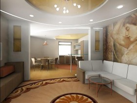 Дизайн-проект совмещенной гостиной