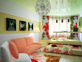 Creative interior combined living