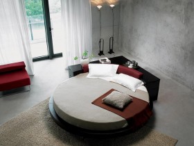 Original bedroom design in loft style