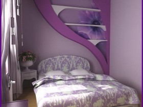 Lilac bedroom for girls
