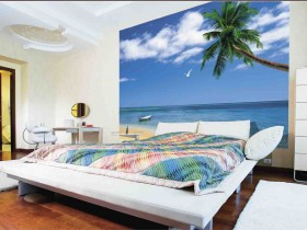 Сучасна спальня в морському стилі
