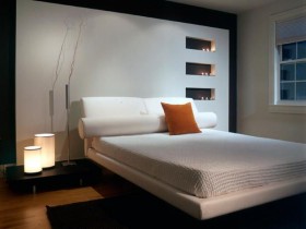 Stylish bedroom in modern design