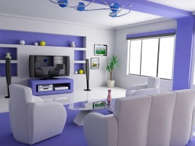 Living room high-tech style