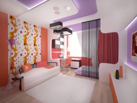 Креативный дизайн совмещенной гостиной