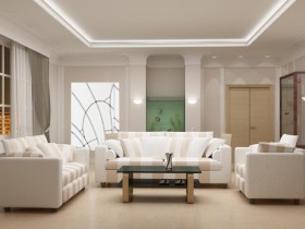 Bright living room modern style