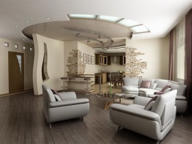 Combined living room modern style