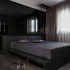 Bedrooms in dark colors