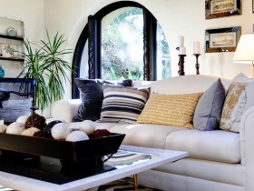 The living room in Mediterranean style