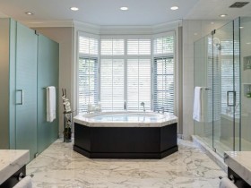The interior of the bathroom
