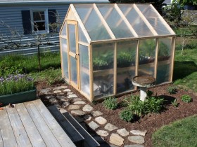Small homemade greenhouse